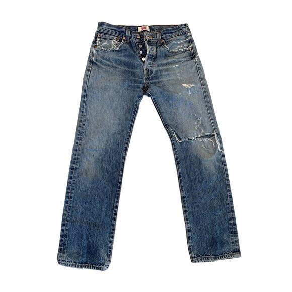 Levi's 501 Straight Leg Button Fly Jeans WPL-423 100% Cotton Mexico 31 x 30